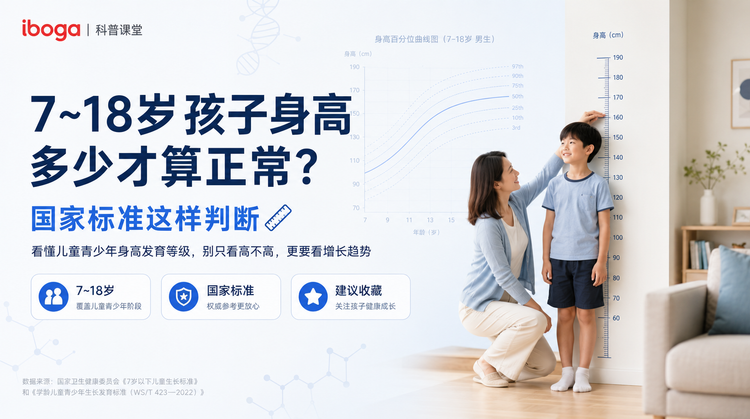 7~18岁孩子身高多少才算正常？国家标准这样判断📏
